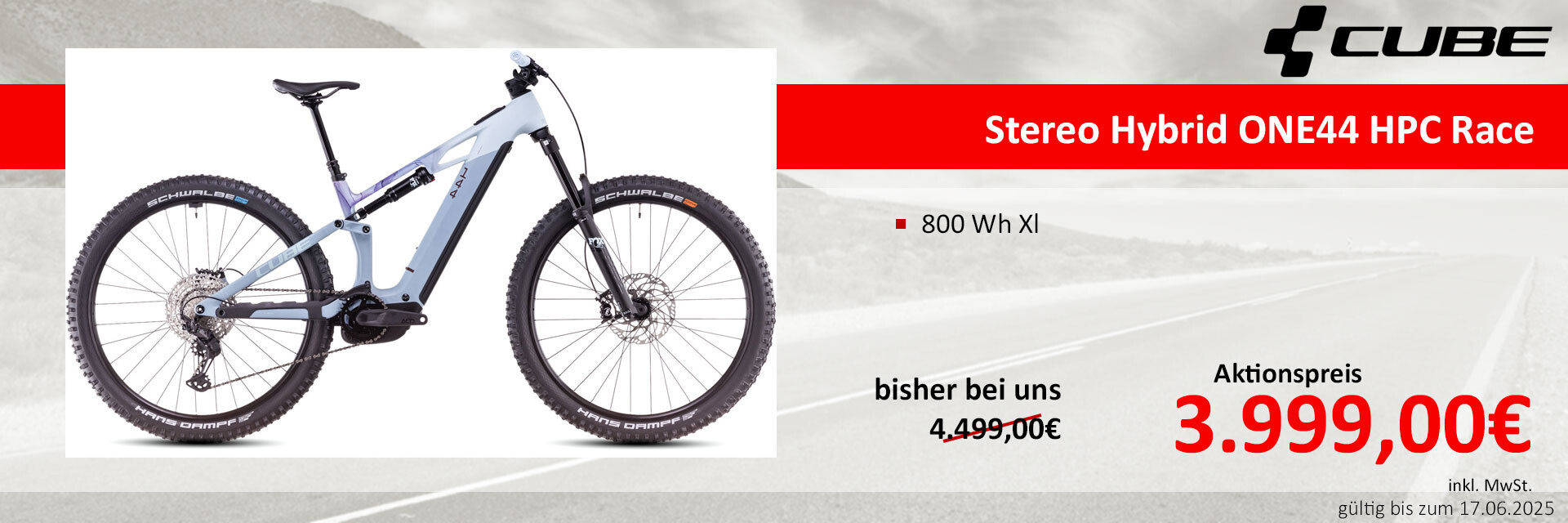 Cube Stereo Hybrid ONE44 HPC Race