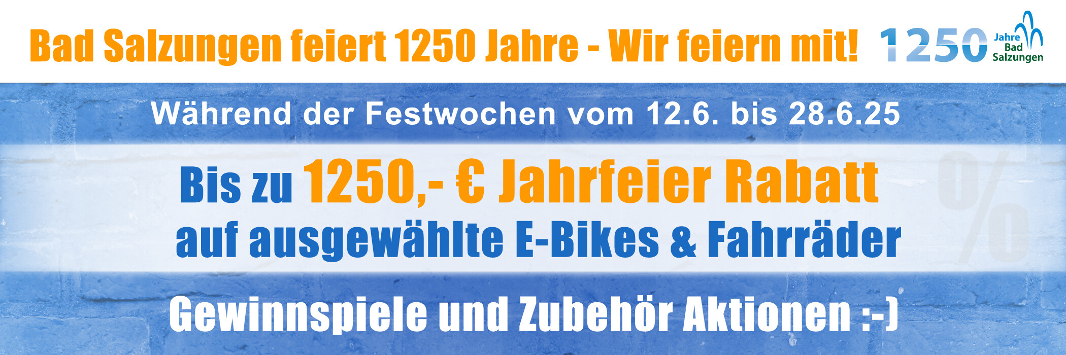1250Jahrfeier Rabattaktion