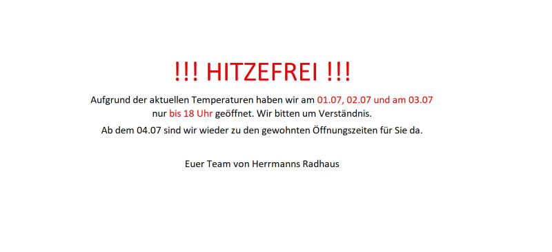 Hitzefrei