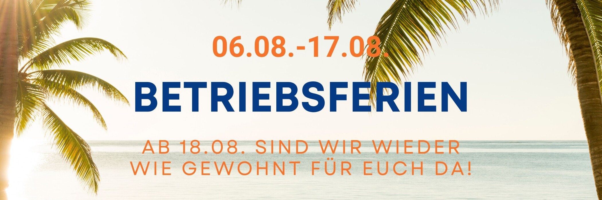 Betriebsferien