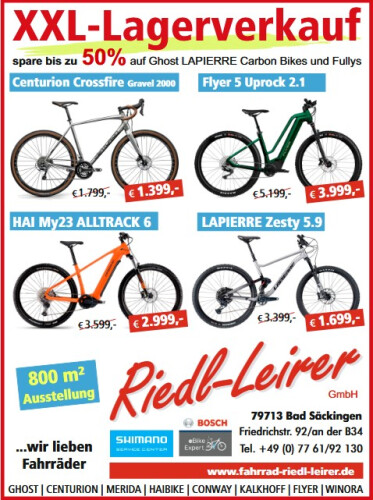 XXL Lager Verkauf