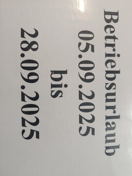 Betriebsurlaub
