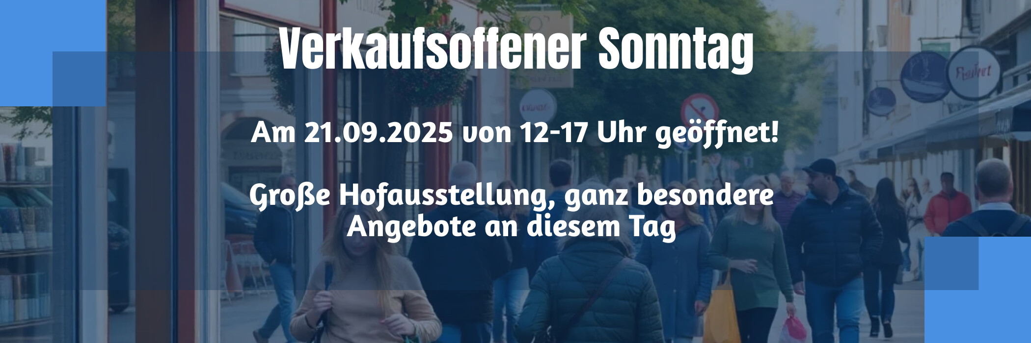 verkaufsoffener Sonntag