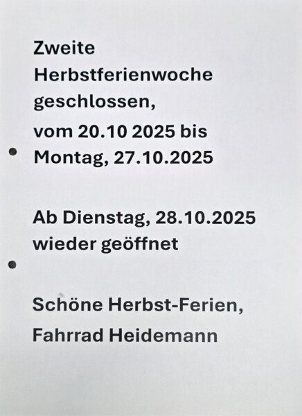 Herbstferien