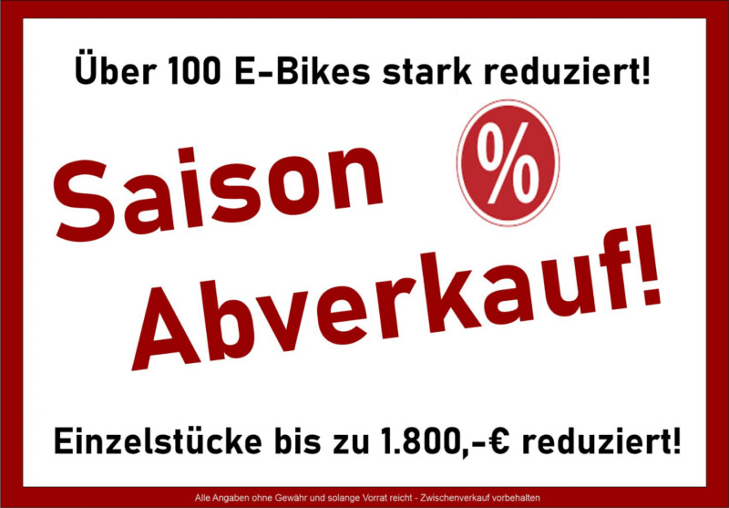 Saison Abverkauf