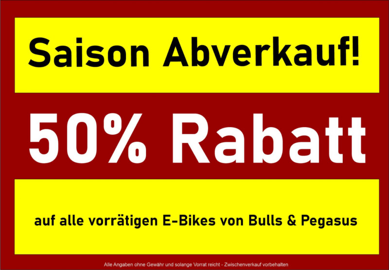 Saison Abverkauf