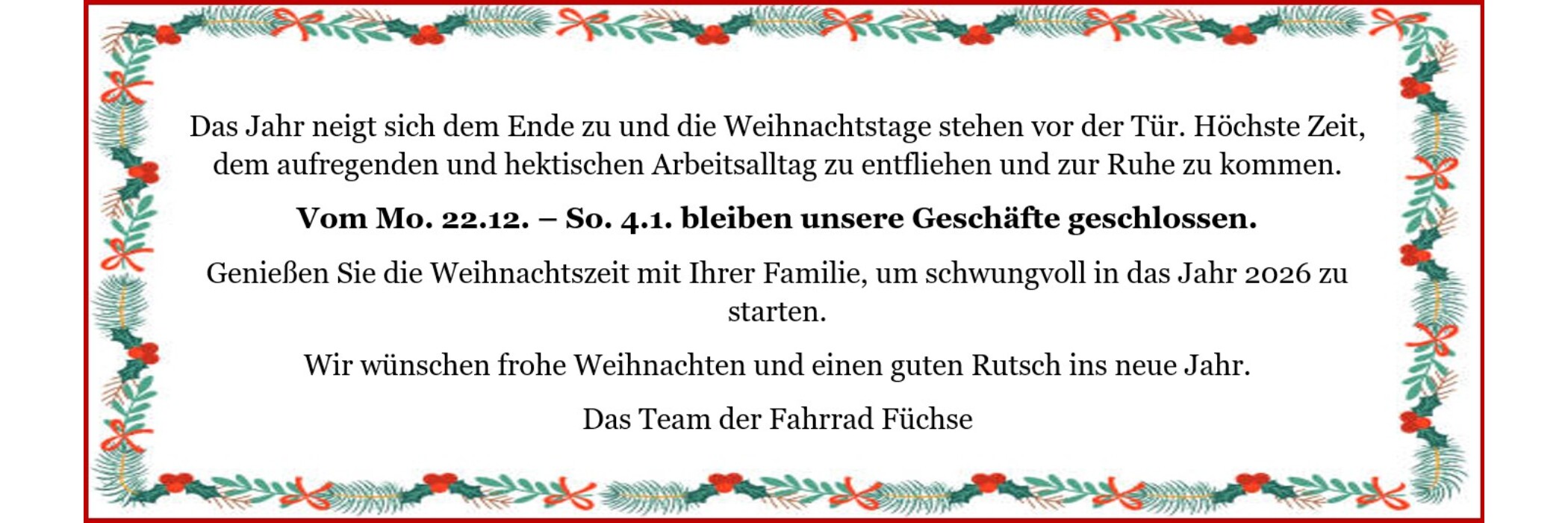 Weihnachtsgrüße