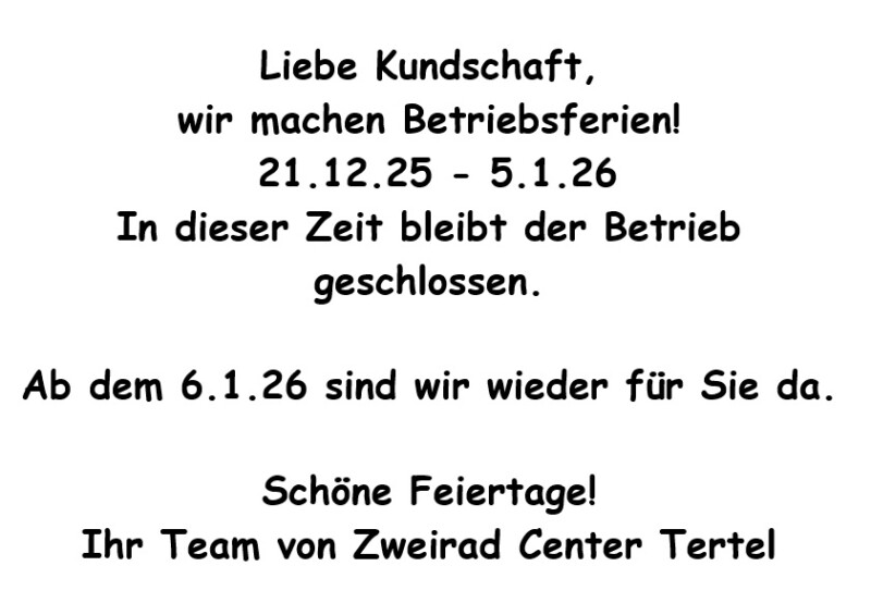 Betriebsferien 25-26