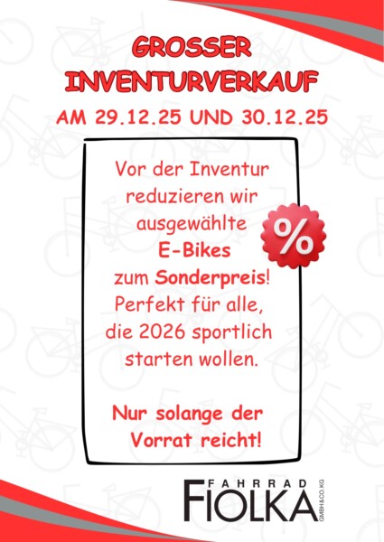 Inventurverkauf 2025