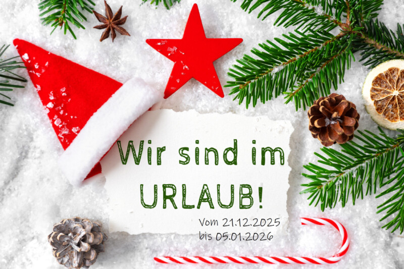 Urlaub Weihnachten 2025
