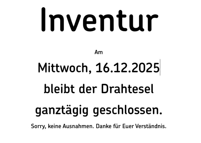 Inventur 2025