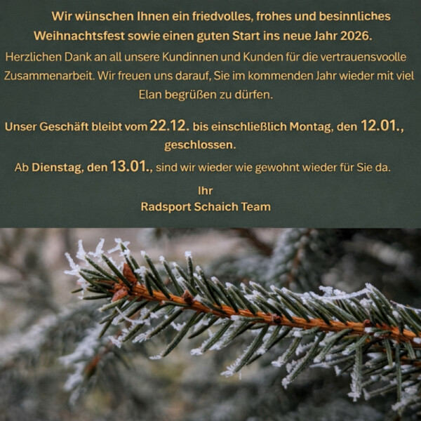 Frohe Weihnachten und schöne Feiertage