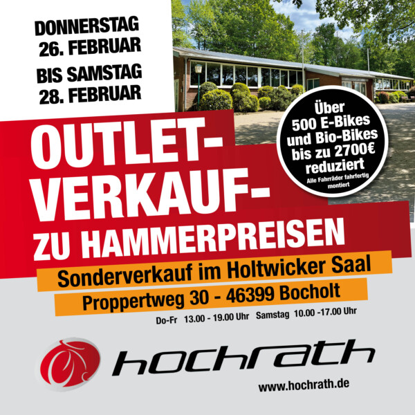 Outlet Verkauf zu Hammerpreisen