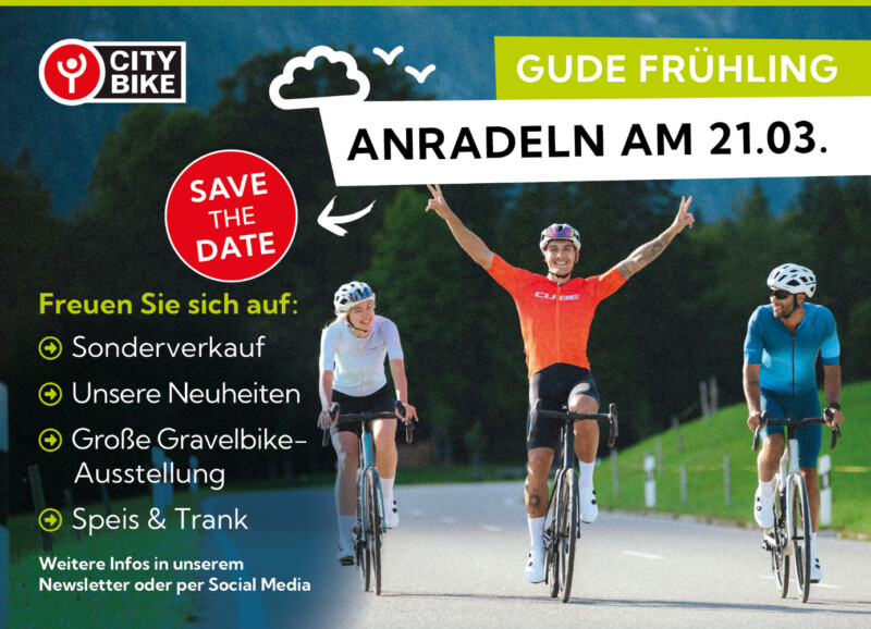 Anradeln mit CITYBIKE