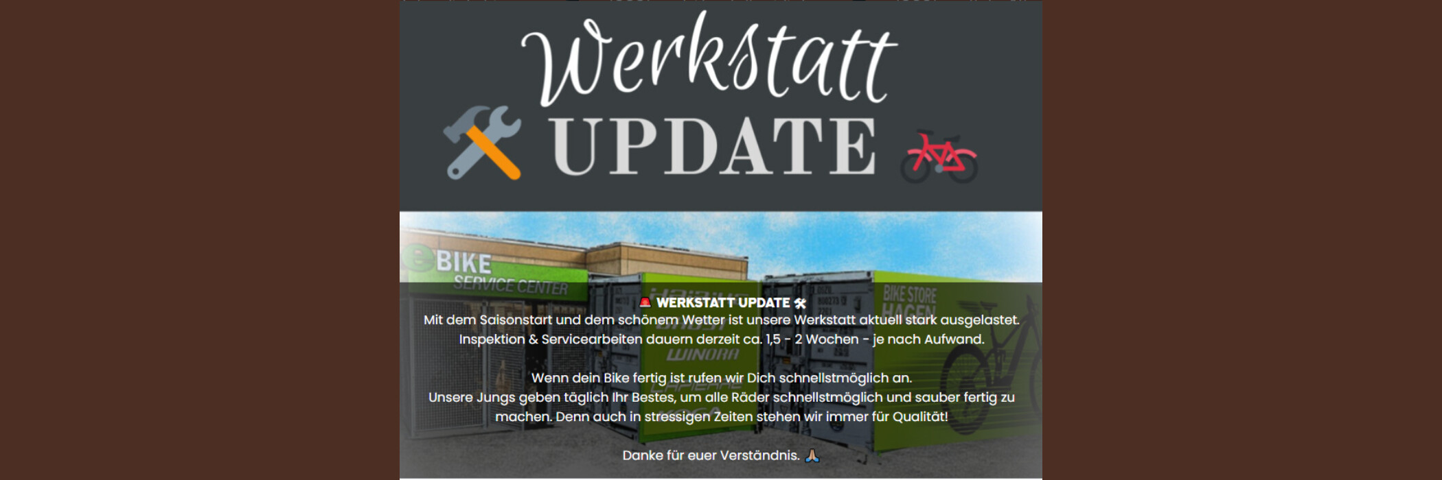 🚨 Werkstatt Update 🛠