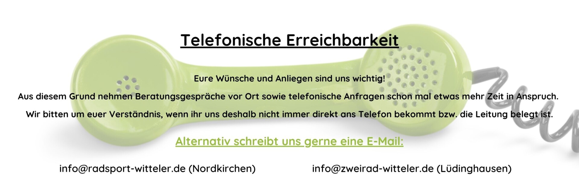 telefon grün banner