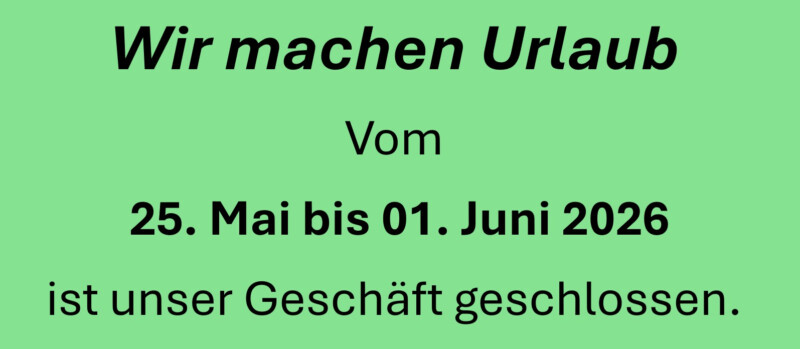 Pfingsturlaub