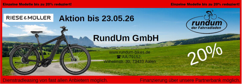 Riese und Müller 20% bis 23.05.26