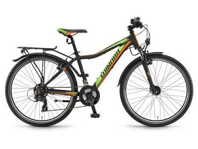 Winora dash 26 schwarz-grün-orange matt 2018