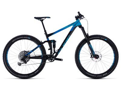Cube Stereo 150 27.5+ black´n´blue 2018