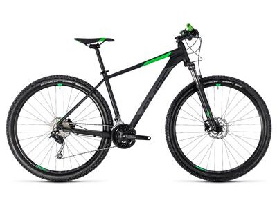 Cube Aim SL black´n´flashgreen 2018 29 er