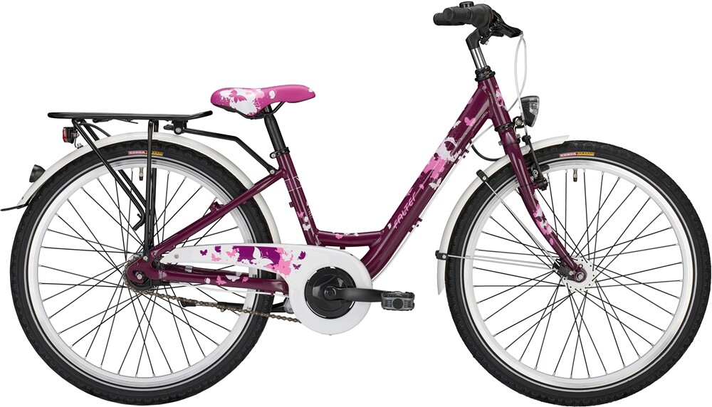 falter fahrrad 24 zoll fx 407 schmetterlinge
