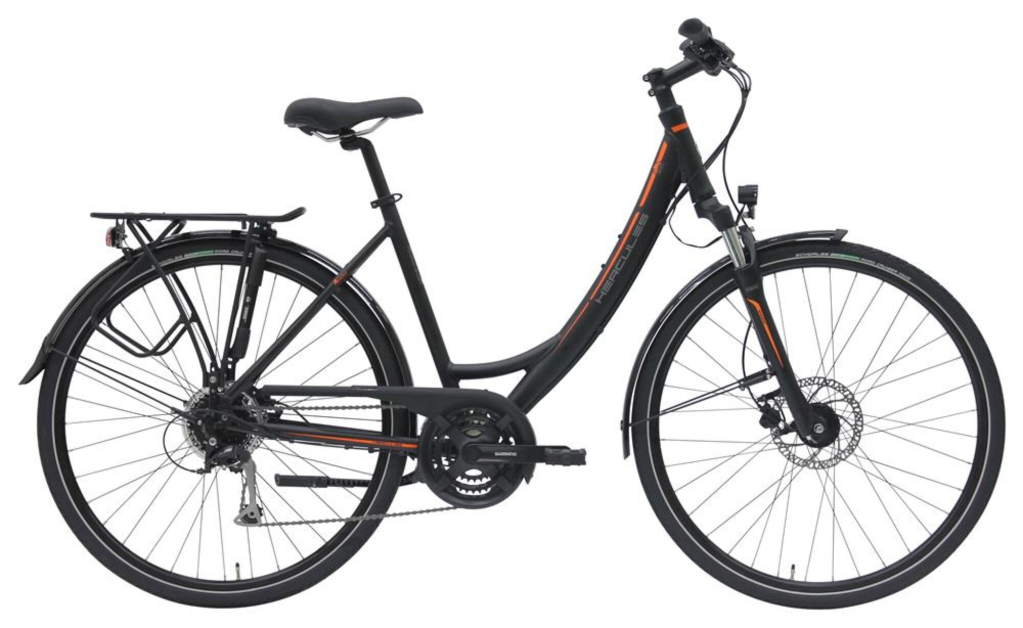 Trekkingbike Hercules Tourer Sport Zentralrohr Schwarz