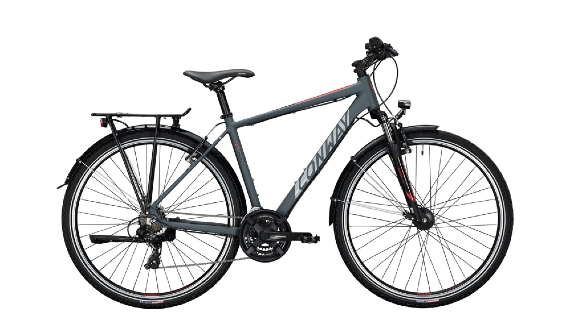 Trekkingbike Conway TS 300 rot,grau 2020 bei OnBikeX.de