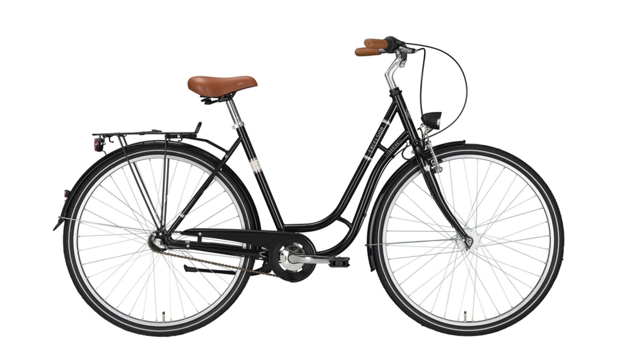 Citybike Excelsior Touring ND schwarz,braun 2020 bei