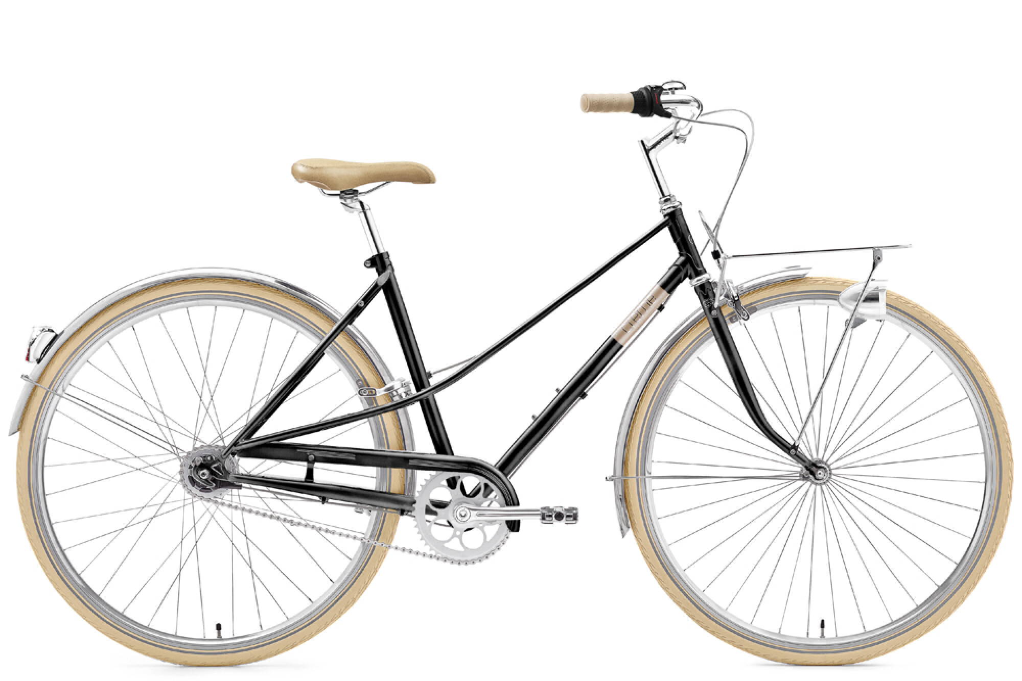 Citybike Creme Cycles Caferacer Lady Solo black sparkle