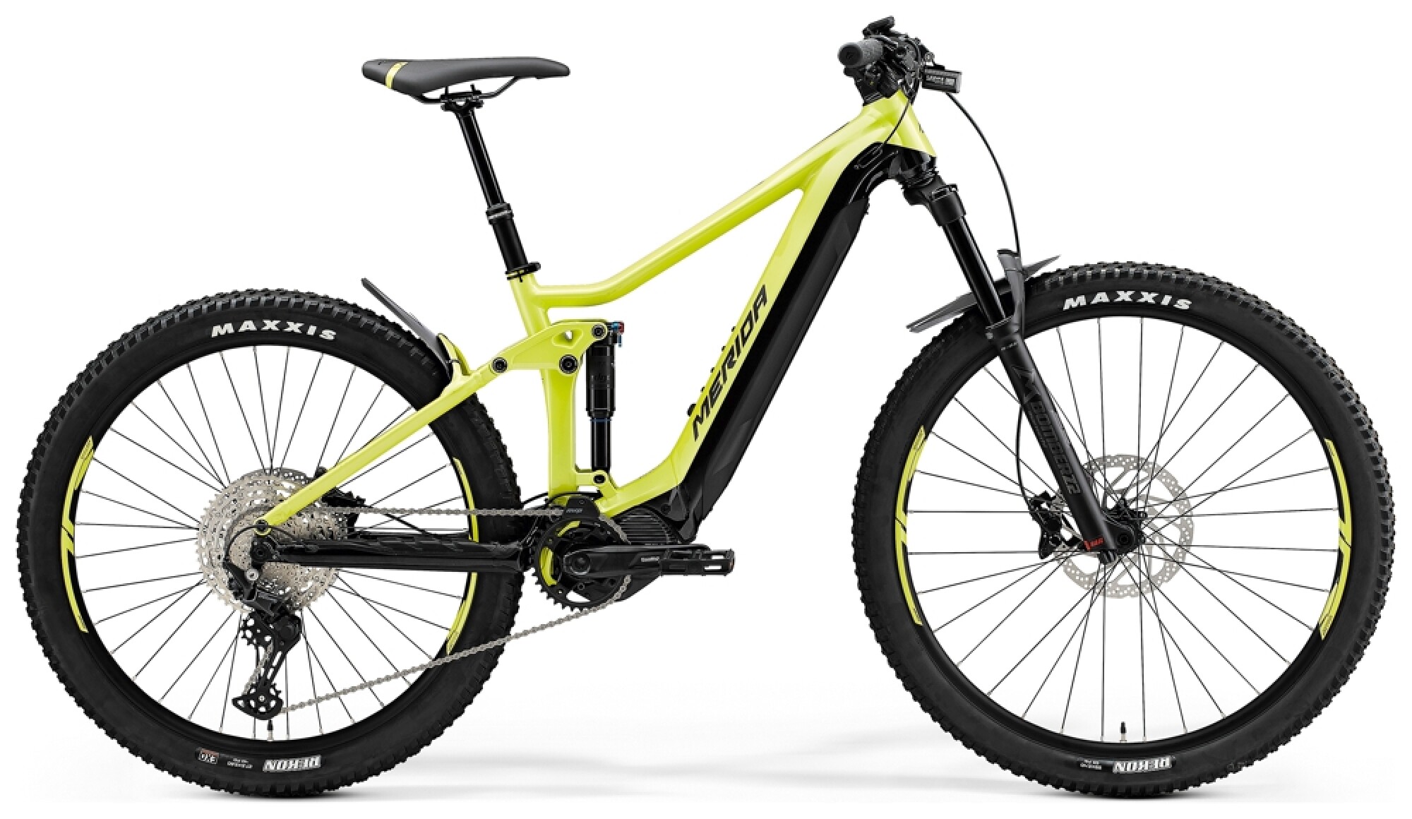 eMountainbike Merida eONEFORTY 575 Lime/Schwarz 2021 bei