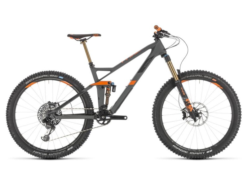 Cube Stereo 140 HPC TM 27.5 grey´n´orange