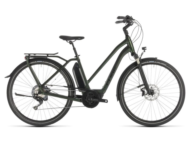 Cube Town Sport Hybrid EXC 500 green´n´black Trapez