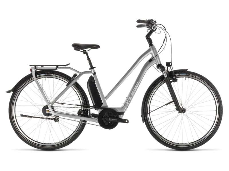 Cube Town Hybrid SL 500 silver´n´white Trapez