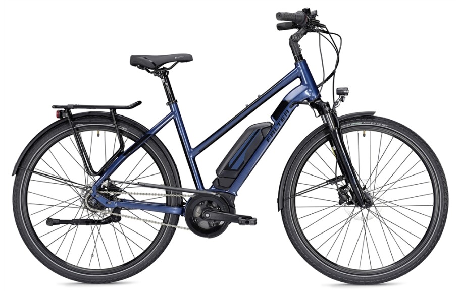 Falter E 9.0 RT, Trapez 55, 400Wh, blau/schwarz glänzend