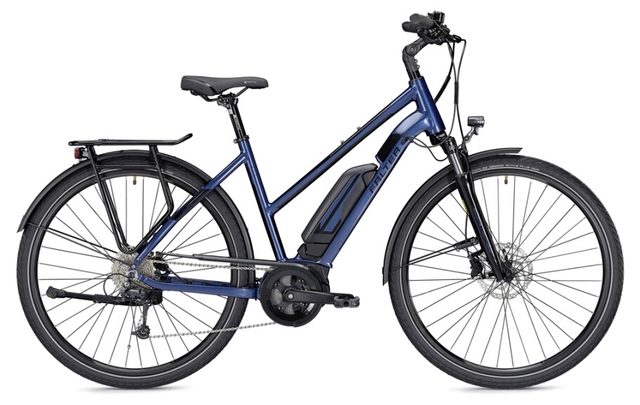 Falter E 9.0 RD, Trapez 55, 400Wh, blau/schwarz glänzend