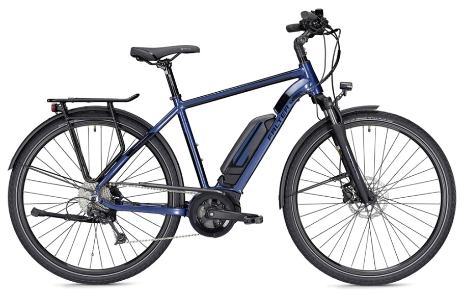Falter E 9.0 RD, Herren 55, 400Wh, blau/schwarz glänzend