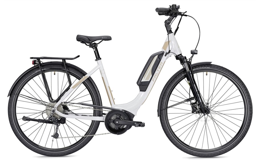 Falter E 9.0 RD, Wave 50, 500Wh, weiss/champagner glänzend