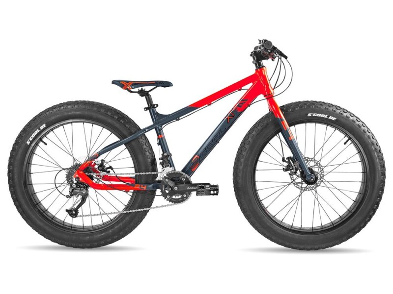S´cool XTfat 24-18 neon red/black matt