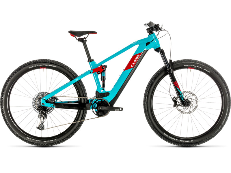 Cube Stereo Hybrid 120 Pro 500 29 petrol´n´red