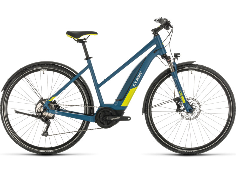 Cube Nature Hybrid EXC 500 Allroad blue´n´lime