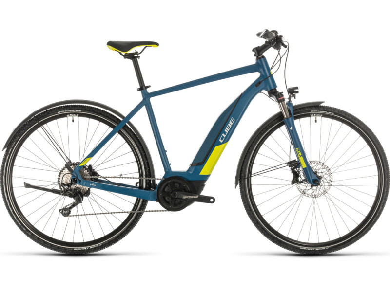 Cube Nature Hybrid EXC 500 Allroad blue´n´lime