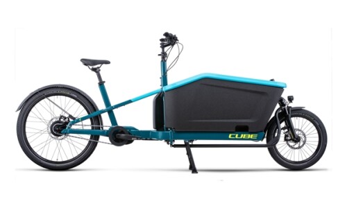 Cube Cargo Dual Hybrid 1000Wh Blue-Lime