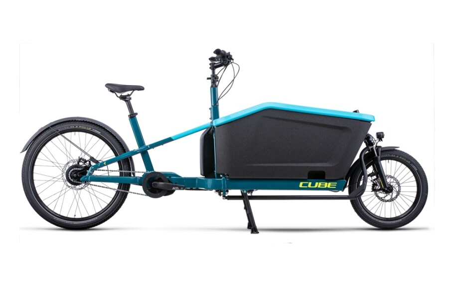 Cube Cargo Dual Hybrid 1000Wh Blue-Lime