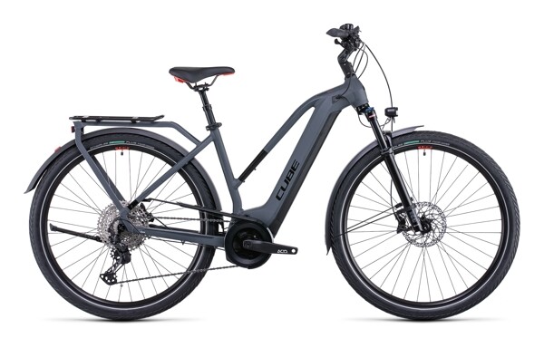 CUBE - Touring Hybrid EXC 625 grey´n´red