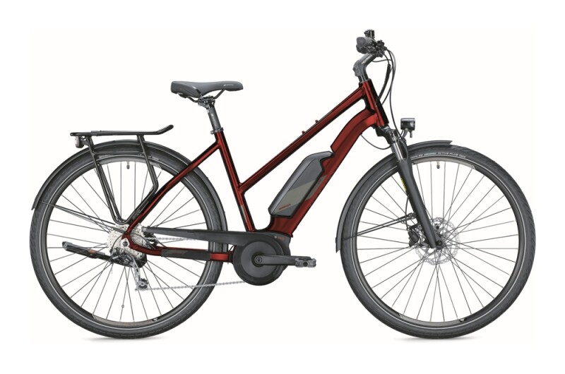 MORRISON E 6.0 Trapez red/grey, glossy e-Trekkingbike