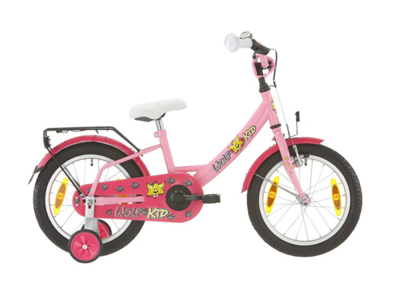 Wolf Kid Kinderfahrrad 16 Zoll rosa/purple