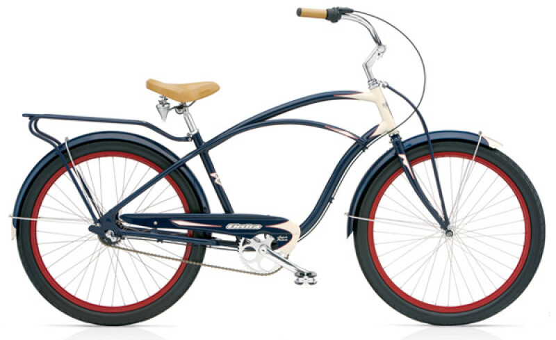 Electra Bicycle Super Deluxe 3i navy/cream men's
