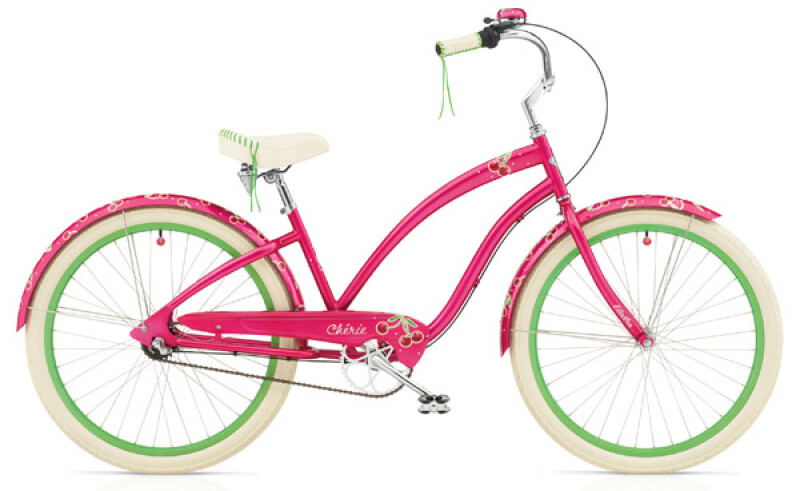 Electra Bicycle Cherie 3i hot pink ladies'