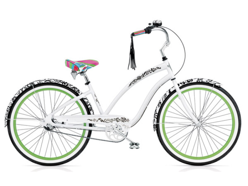 Electra Bicycle Blanc et Noir 3i pearl white ladies'